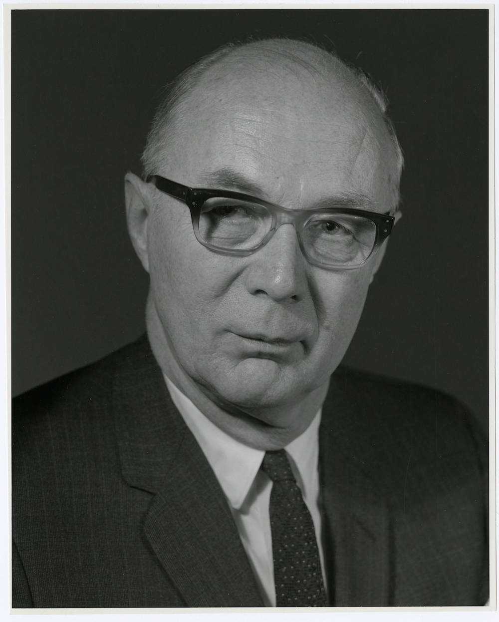 Portrait of Burton Paulu from 1970. <https://umedia.lib.umn.edu/item/p16022coll175:15844>